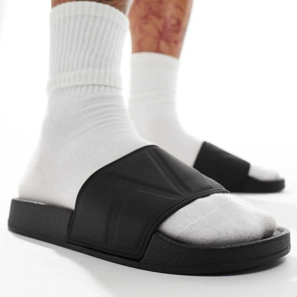 ASOS • Black Slides Sandals - Picture 2 of 6